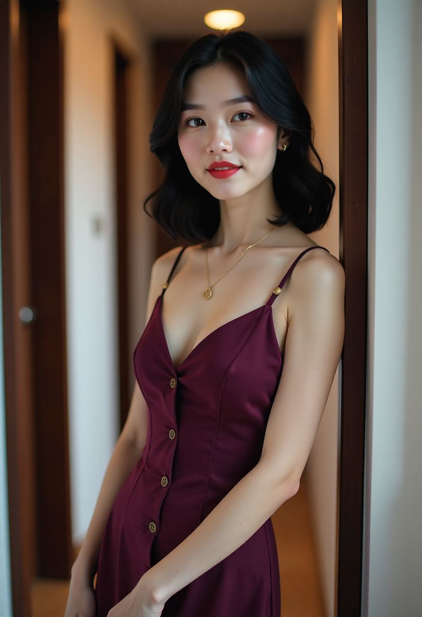便利店灯下女主查看手机账单